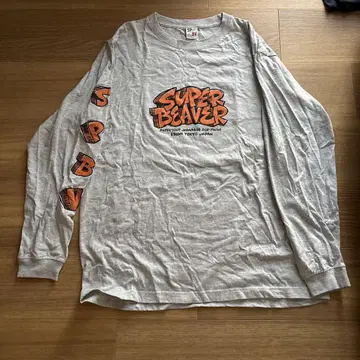 SUPER BEAVER 긴팔 티셔츠 그레이