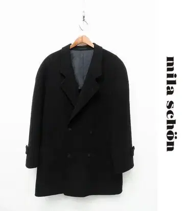 R163/ mila schon 더블 자켓 코트 XL 상당 블랙