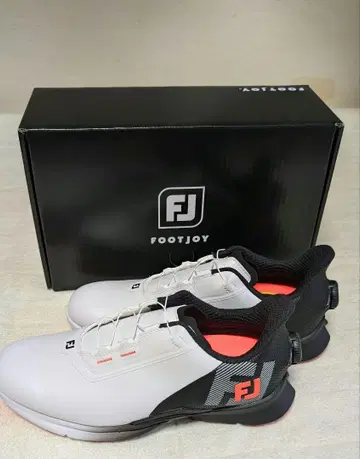 FOOTJOY BOA 골프화 화이트/블랙/오렌지