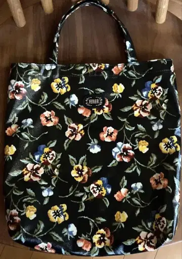 페이러 팬지 꽃무늬 토트백