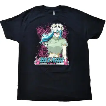 블리치 티셔츠 XL 사이즈 블랙 네리엘 애니메이션 bleach 해외 공식
