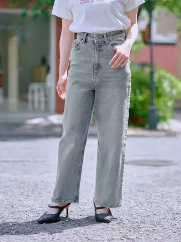 COHINA DENIM 세미 와이드 스트레이트-regular
