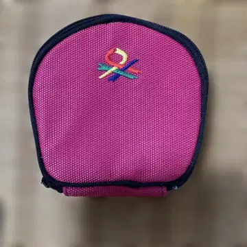 핑크 컬러풀 자수 파우치 베네통