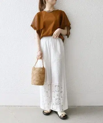SHIPS any 메쉬 시어 손수건 슬리브 도킹 TEE