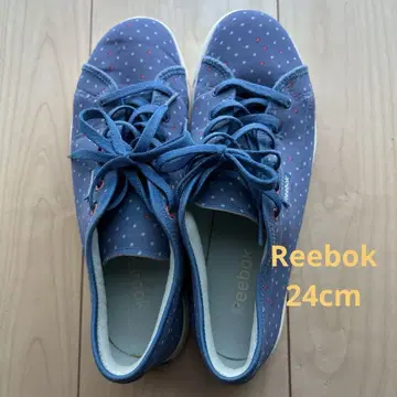 리복 블루 도트 스니커즈 24cm