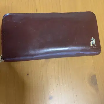 폴스미스 보르도 컬러 장지갑 라운드 지퍼 토끼