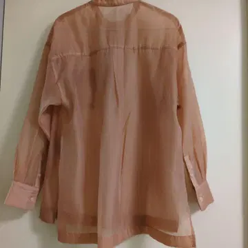 내추럴 뷰티 오렌지 시스루 셔츠