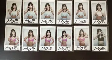 프레스티지 나나시마 마이 친필 사인 폴라로이드 12장 세트