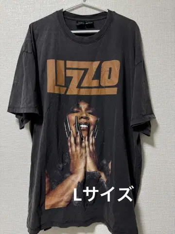 LIZZO 리조 아티스트 티셔츠 반팔 차콜 그레이 흑먹색 L 사이즈