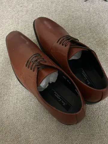 브라운 가죽 드레스 신발 28cm