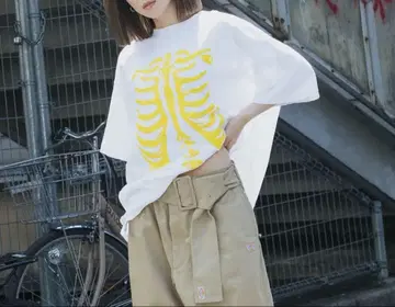 facetasm BONES PRINT TEE 23ss 반팔 티셔츠 XL