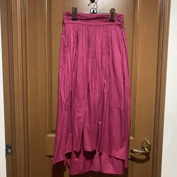 Jill stuart 쇼킹 핑크 플레어 롱 스커트
