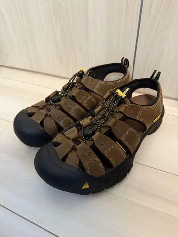 KEEN 남성용 뉴포트 샌들 브라운 9 US