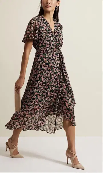 페이즈 에이트 Juliette Fil Coupe Print Dress