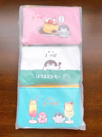 코우펜짱 찻집 요츠바 파우치 3개 세트