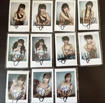 프레스티지 나카가와 유키 친필 사인 폴라로이드 11장 세트