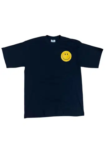 스마일리 티셔츠 블랙 USA제 90년대