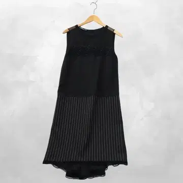 알베르타 페레티 레이스 풀오버 실크 무릎 기장 원피스 I38