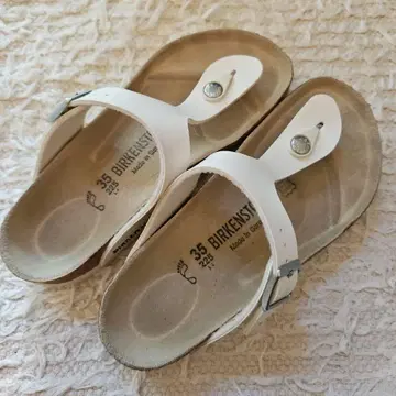 BIRKENSTOCK 플립플랍 사이즈 35 화이트