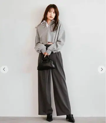 COCO DEAL 아지메 턱 와이드 팬츠