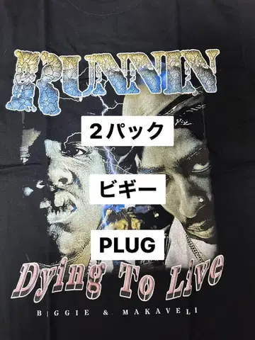 Notorious B.I.G 2Pac 노토리어스 BIG2 팩 티셔츠