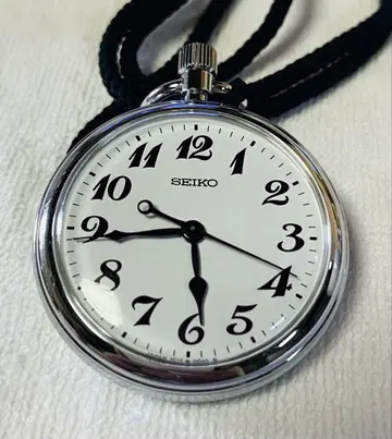 SEIKO 세이코 회중 쿼츠 시계 철도 시계 7C11-0010 일본제