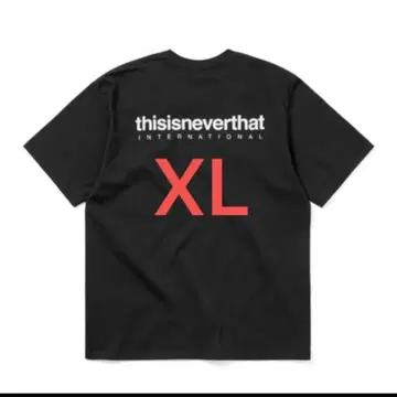 디스이즈네버댓 블랙 티셔츠 XL