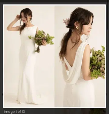 화이트 소프트 머메이드 드레스 DressProduction
