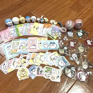 (가격 인하!) 치이카와 굿즈 스티커 카드 키링 세트