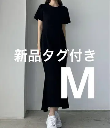 택 포함 새상품 Louere 스트레치 컷 머메이드 원피스 M