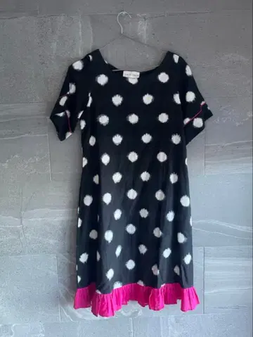 손으로 짠 이카투 가스리 원피스 손으로 염색한 초목 염색 원피스