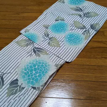 수국 패턴 유카타 단품