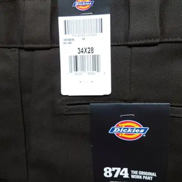 디키즈 874 워크 팬츠 34X28 다크 브라운