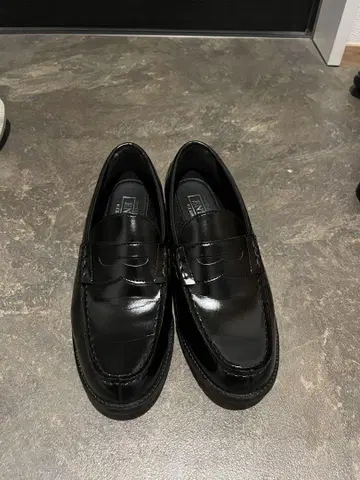 ENTRY 블랙 로퍼 슬립온 26cm EEE 새상품급