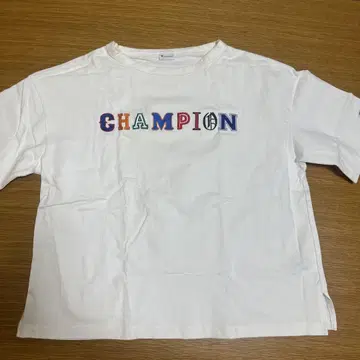 Champion 컬러풀 로고 티셔츠 여성용 L