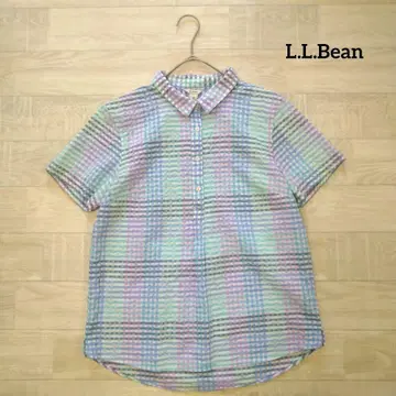L.L.Bean 엘엘빈 시어서커 체크 셔츠 M