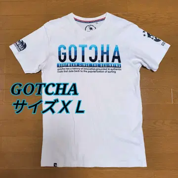 GOTCHA 서핑 티셔츠 자수 및 프린트 사이즈 XL