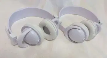 화이트 헤드폰 봉제 인형용 20cm