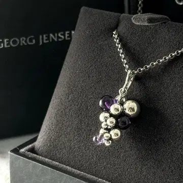 GEORG JENSEN 목걸이 문 라이트 그레이프 자수정 실버