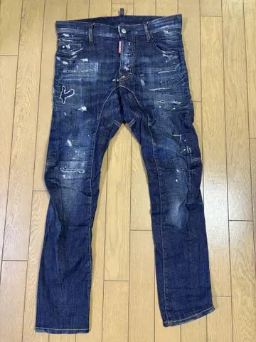 DSQUARED2 데미지 가공 인디고 데님