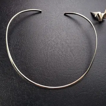 실버 오픈 디자인 초커 약 34cm