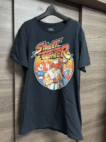Street Fighter 티셔츠 M 사이즈 블랙