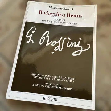 Gioachino Rossini Il 란스로의 여행 보컬 악보