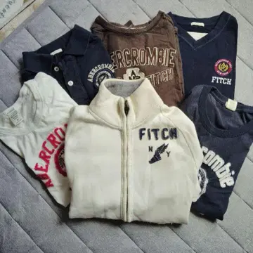 6장 세트 아베크롬비 후드티 반팔 티셔츠 남성용 M