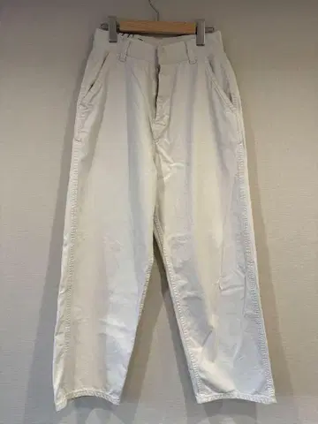 론 헤르만 빈티지 화이트 데님 와이드 팬츠 페인터 팬츠