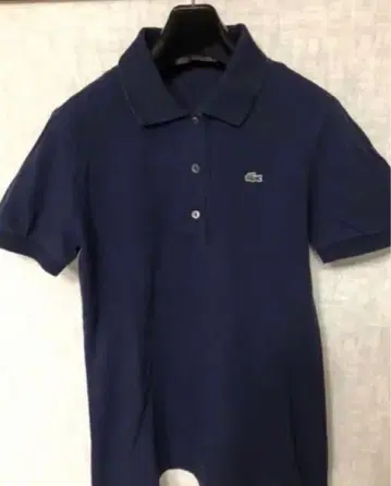 LACOSTE 라코스테 폴로 셔츠 반팔 38 네이비 네이비 여성용