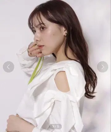 마이 스트라다 아지메 리본 블라우스
