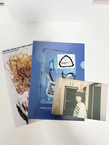 아이묭 클리어 파일 엽서 씰 세트