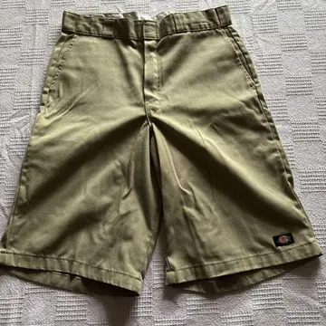 디키즈 루즈 카키 숏 팬츠 w34 허리 88cm