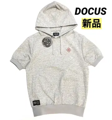 DOCUS 두카스 남성용 반팔 셔츠 후드티 풀오버 S 사이즈 골프